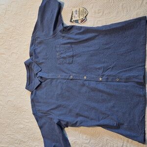 Kuhl men's XL Wild Fibre Stir Lake blue full front button style #7225 NWT